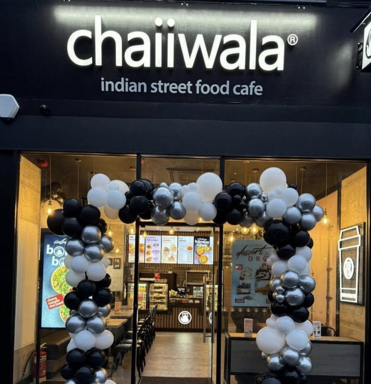 The finished Chaiiwala shopfront on opening day